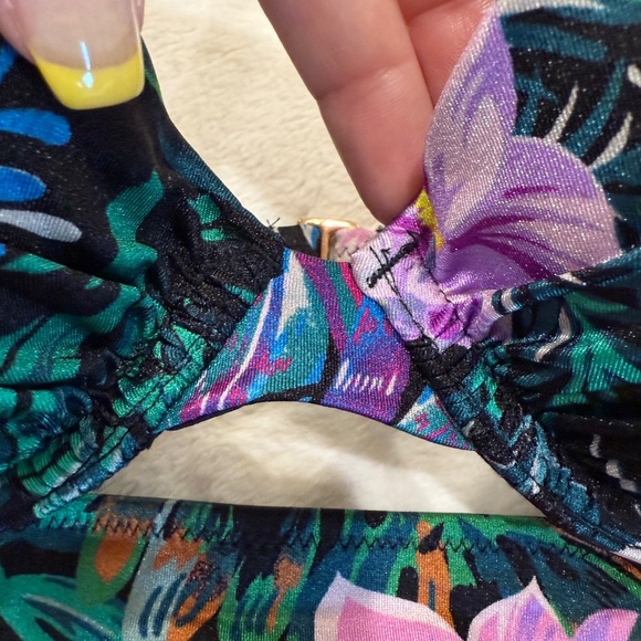 New! Victoria's Secret Black Palm Bikini Set 45583 - Picture 6 of 12